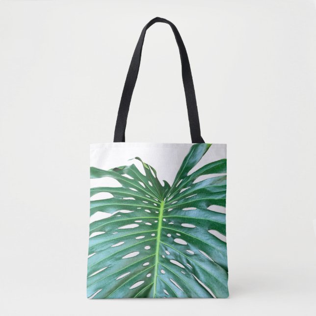 Bolsa Tote Folha da floresta tropical úmida Elegante Palm Fol (Frente)