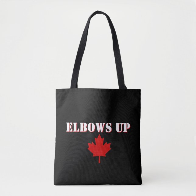 Bolsa Tote Folha de Bordo com Cotovelos Para Cima (Frente)