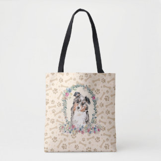 Bolsa Tote Folha de Cachorro Australiana Impressão e Corte de