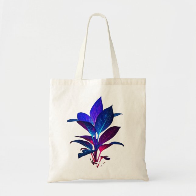 Bolsa Tote Folha de Galáxia Vibrante (Frente)