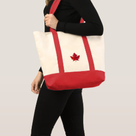 Bolsa Tote Folha de outono do Mapeamento do Canadá