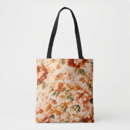 Bolsa Tote Folha Floral Castanha-Ouro requintada