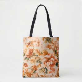 Bolsa Tote Folha Floral Castanha-Ouro requintada