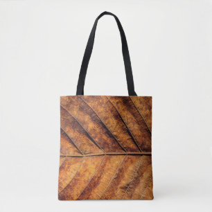 Bolsa Tote Folha seca: fundo natural de textura.