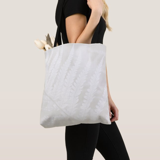 Bolsa Tote Folhagem Botânica Cloud Dancer (Close Up)