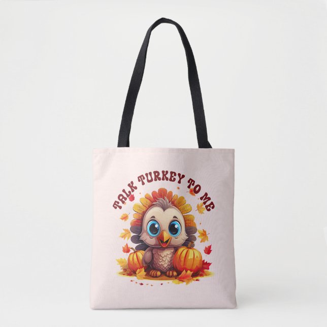 Bolsa Tote Folhagem de Cute e Outono (Frente)