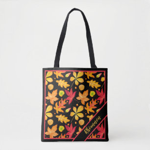 Bolsa Tote Folhagem Folha de outono em Greve Personalizada