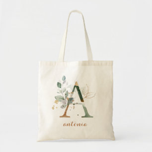 Bolsa Tote Folhagem Foliar Foliar Dourada Greenerada Personal