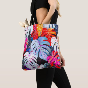 Bolsa Tote Folhagem Tropical de Paraíso Selvagem