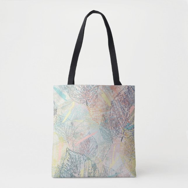 Bolsa Tote Folhas. (Frente)