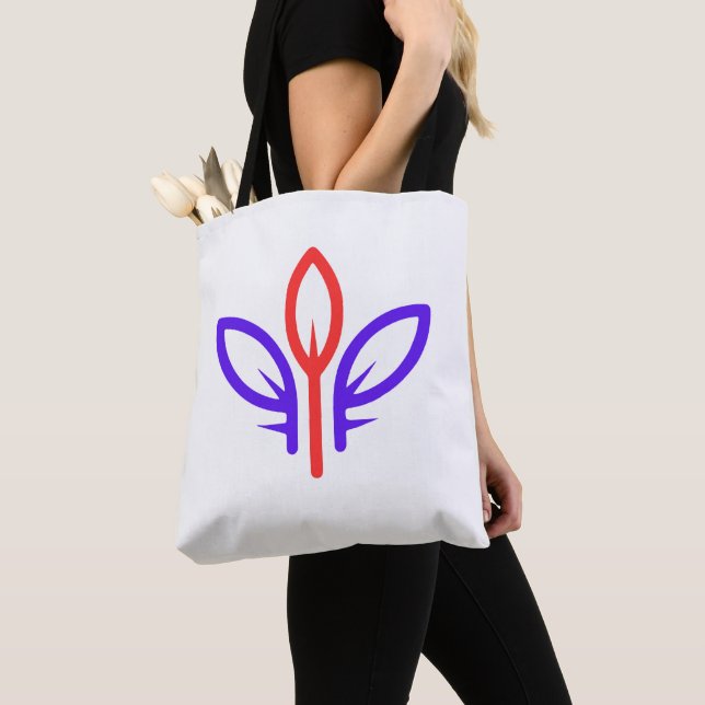 Bolsa Tote Folhas Coloridas (Close Up)