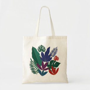 Bolsa Tote Folhas da Selva Tropical de Luxo