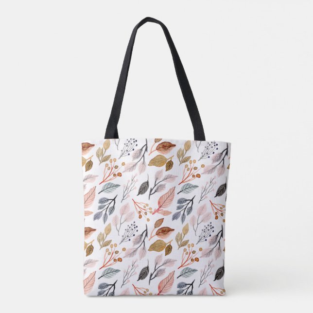 Bolsa Tote folhas de árvore (Verso)