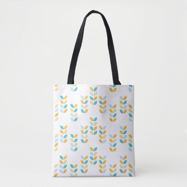 Bolsa Tote Folhas de bebês em Pastel (Frente)