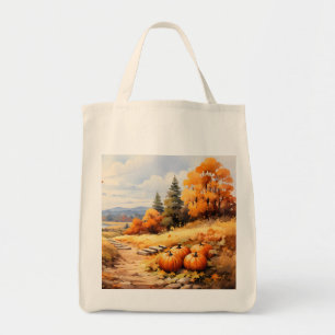 Bolsa Tote Folhas de Bombeiros Rodoviários de Aquarela