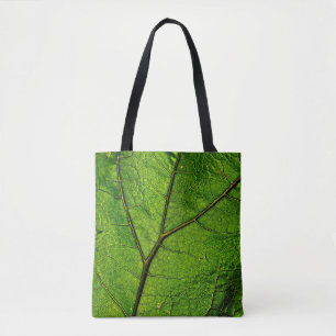 Bolsa Tote Folhas de borboleta verde