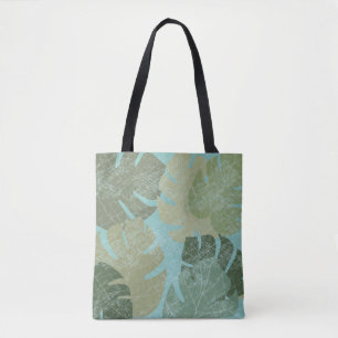 Bolsa Tote Folhas de desbotamento tropical