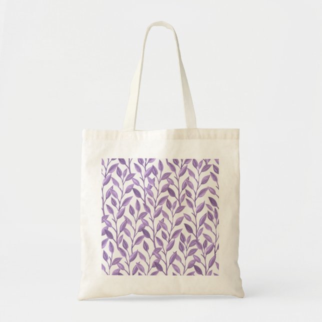 Bolsa Tote Folhas de lavanda (Frente)