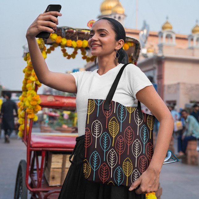 Bolsa Tote Folhas de outono (Criador carregado)