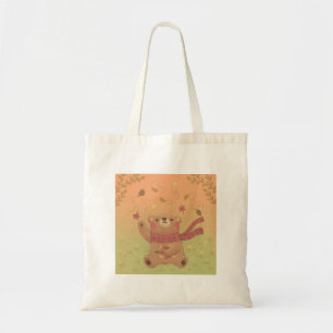 Bolsa Tote Folhas de outono do Urso de Teddy