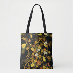 Bolsa Tote Folhas de Outono Japonesas Antigas Botânicas