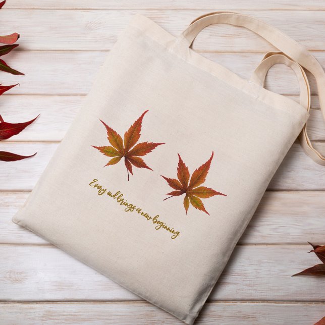 Bolsa Tote Folhas de outono marrom de Tote Bag (Brown autumn leaves Tote Bag
)