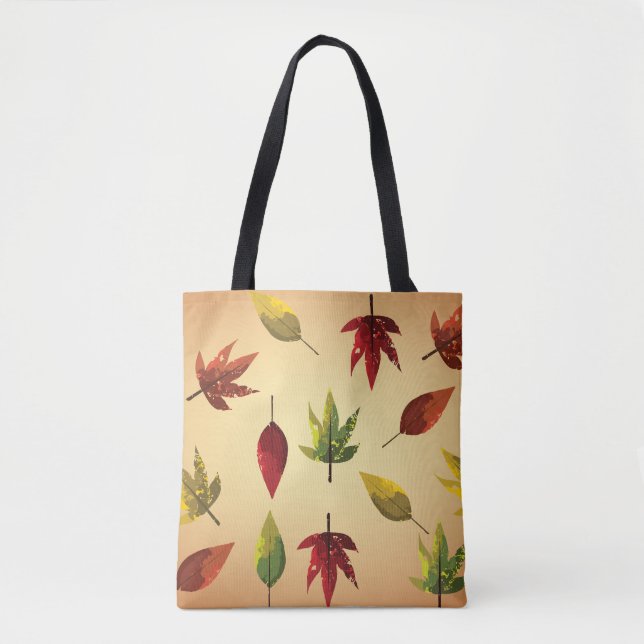 Bolsa Tote Folhas de Outono Pintadas (Frente)