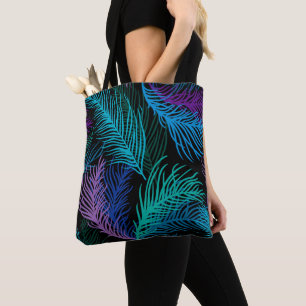 Bolsa Tote Folhas de Palm Multicolores