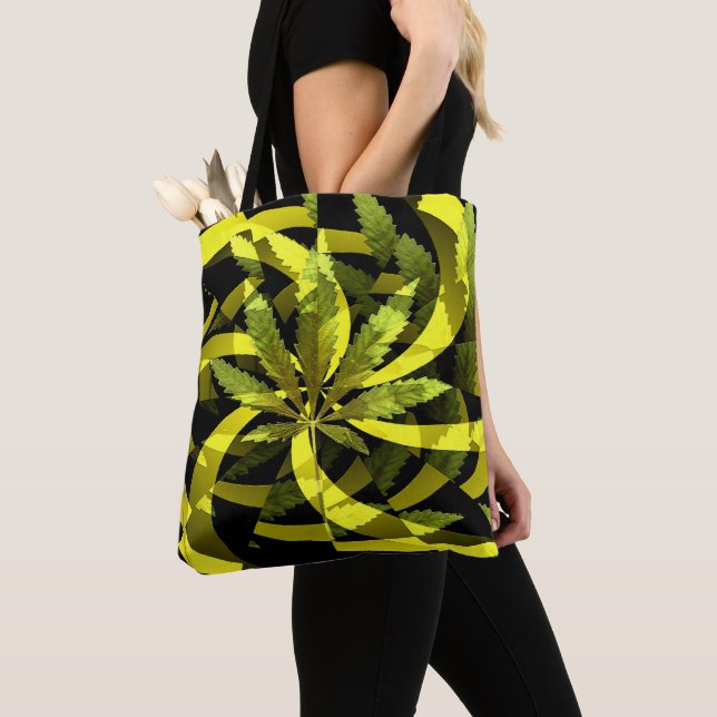 Bolsa Tote Folhas de Twirlin... (Close Up)
