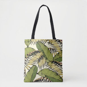 Bolsa Tote Folhas de Verão, galhos, patas decorativas sem cos