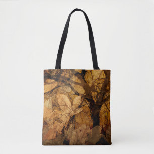 Bolsa Tote Folhas Douradas e Castanhas Merritt Island, FL