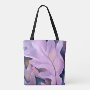 Bolsa Tote Folhas Roxas de Georgia Okeeffe