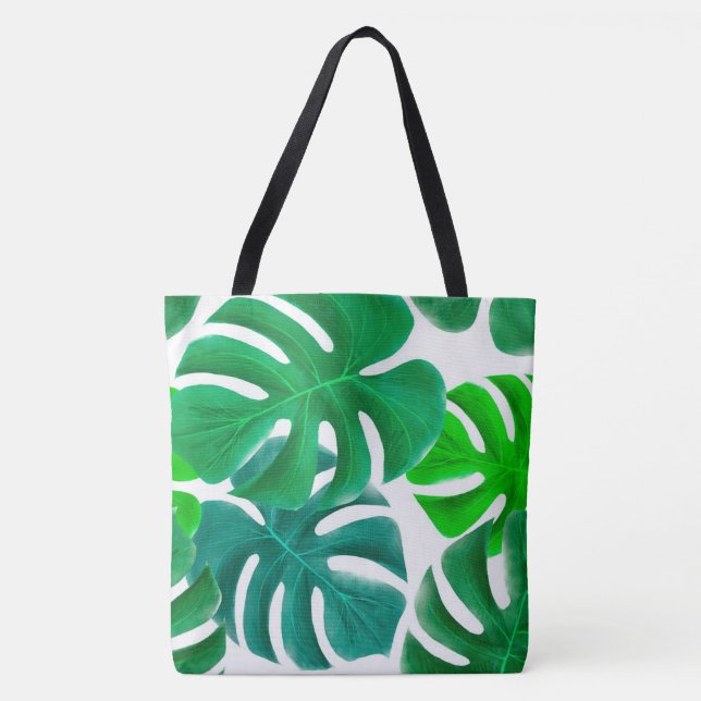 Bolsa Tote Folhas tropicais (Frente)