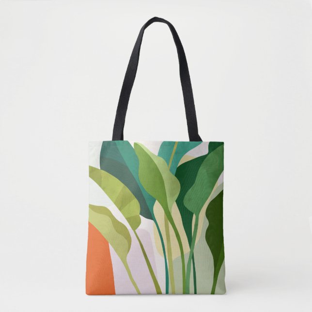 Bolsa Tote Folhas tropicais (Frente)
