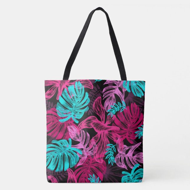 Bolsa Tote Folhas tropicais (Frente)