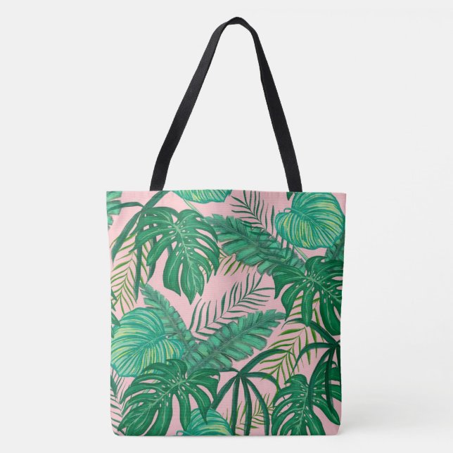 Bolsa Tote Folhas Tropicais (Frente)