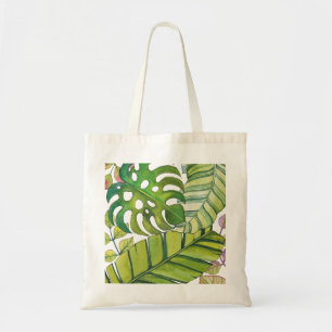 Bolsa Tote Folhas Tropicais Bonitas Em Aquarela