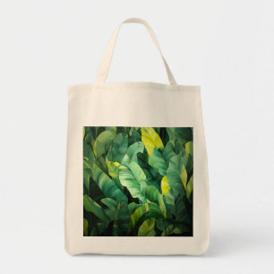 Bolsa Tote Folhas Tropicais Botânica Abstrata Selva Natureza