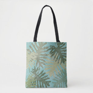 Bolsa Tote Folhas tropicais desbotadas