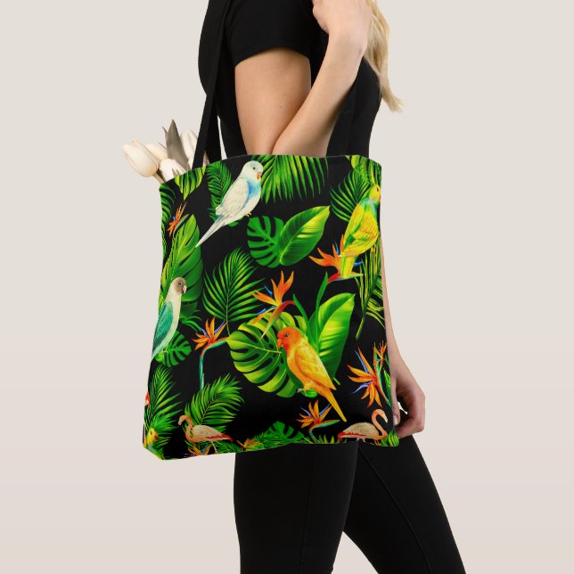Bolsa Tote Folhas tropicais — floresta tropical (Close Up)
