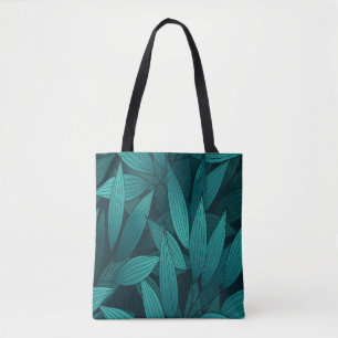 Bolsa Tote Folhas tropicais gradientes