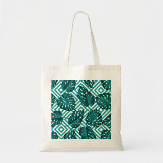Bolsa Tote Folhas Tropicais: Padrão Invisível Floral.