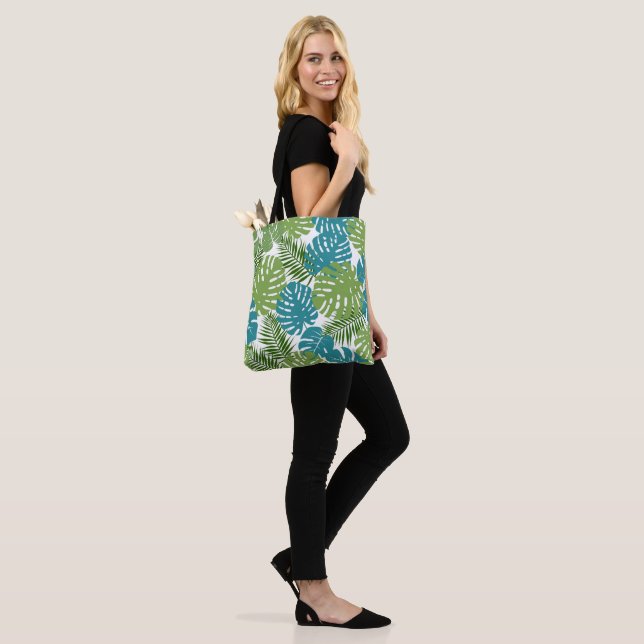 Bolsa Tote Folhas tropicais, padrão popular, (No(a) Modelo)