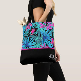 Bolsa Tote Folhas tropicais QMBH personalizadas