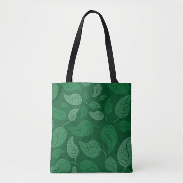 Bolsa Tote Folhas verdes (Frente)