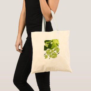 Bolsa Tote Folhas Verdes da Vinha de Grama