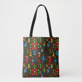 Bolsa Tote Folk coffee pattern market