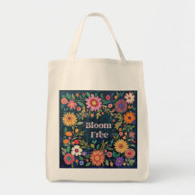 Folk Floral Extra Large Tote Bag