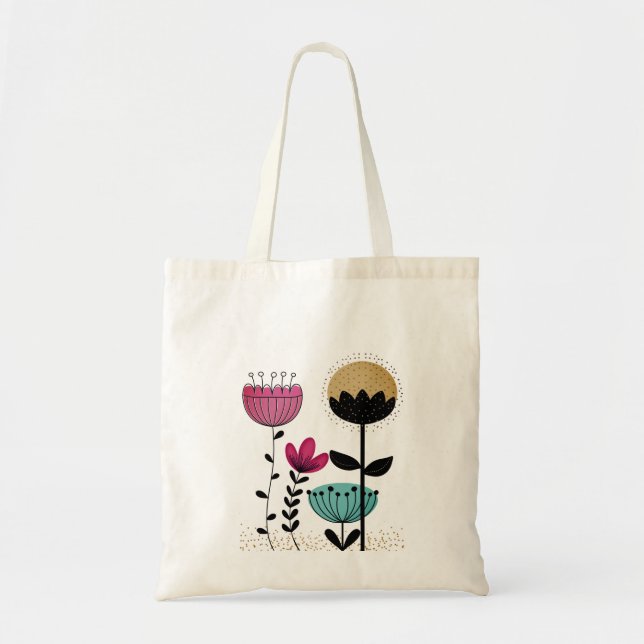 Bolsa Tote Folksy Florals (Frente)