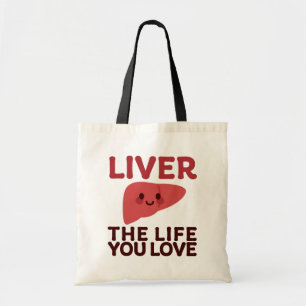 Bolsa Tote Fome a vida que você ama - Fígado bonito com sorri